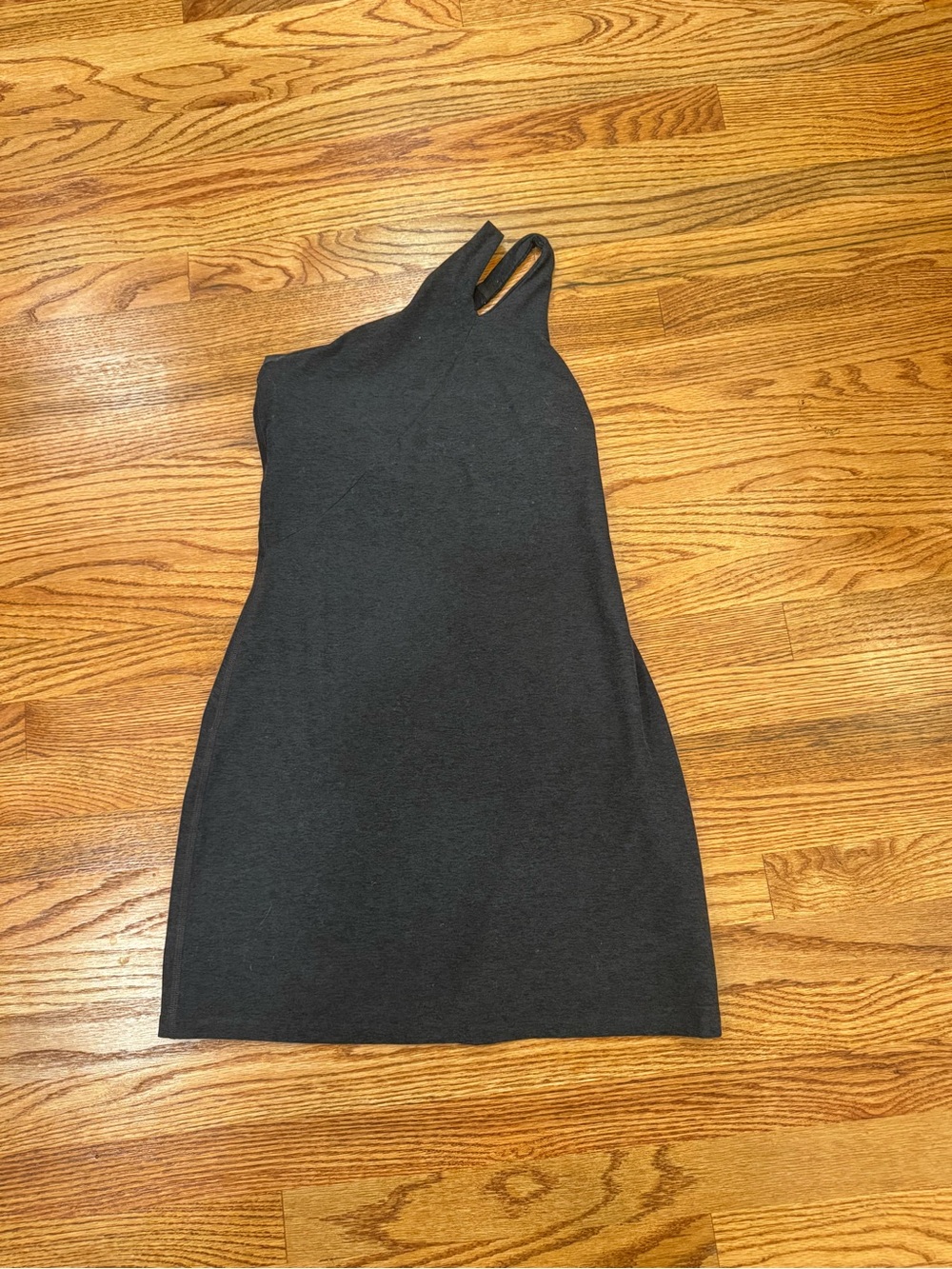 Beyond Yoga Black One-Shoulder Dress